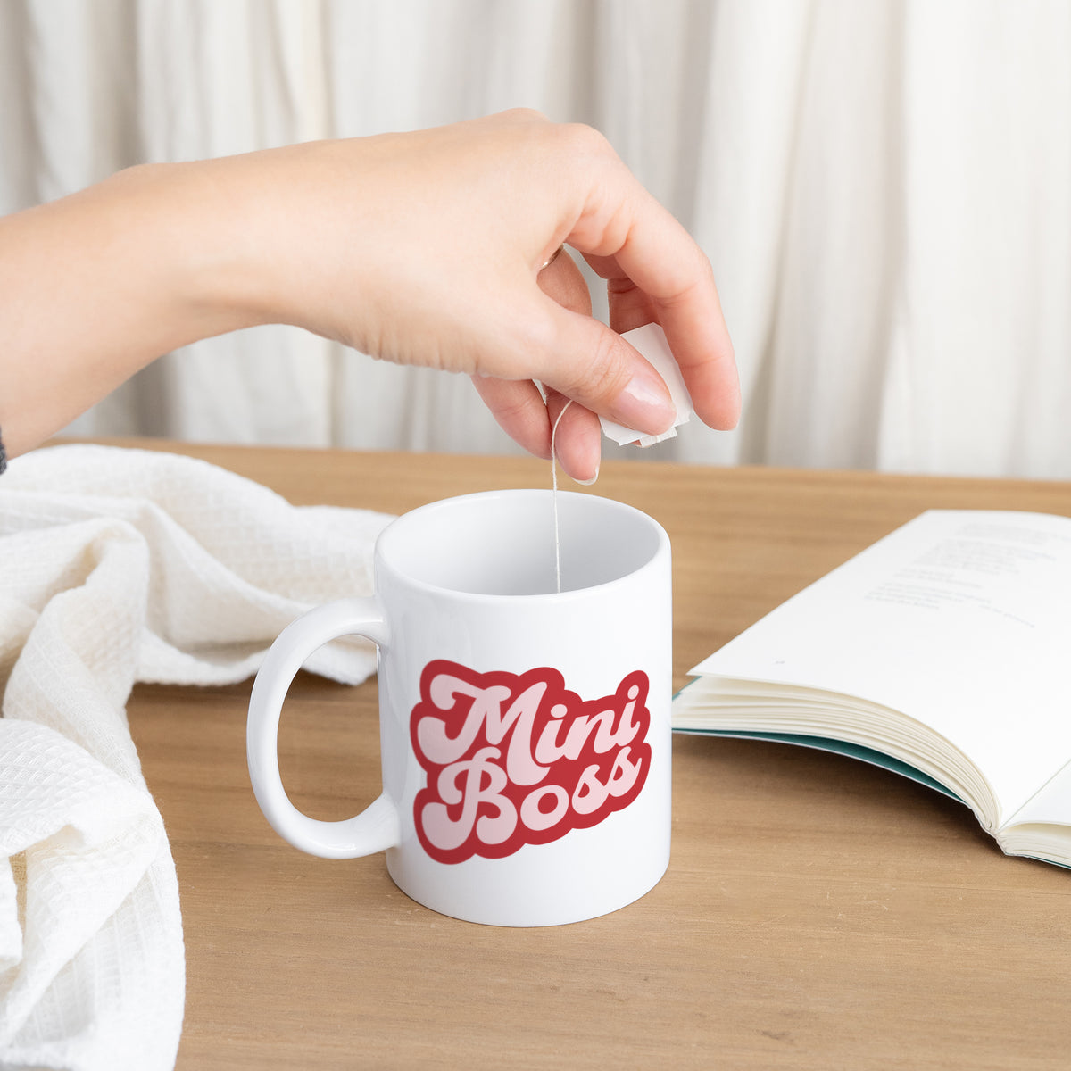 Tasse Weiß Mini-Boss Rose foto N° 3