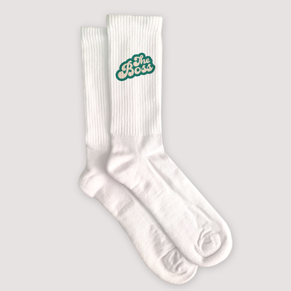 Herrensocken Weiße Wer ist der Boss? foto N° 3