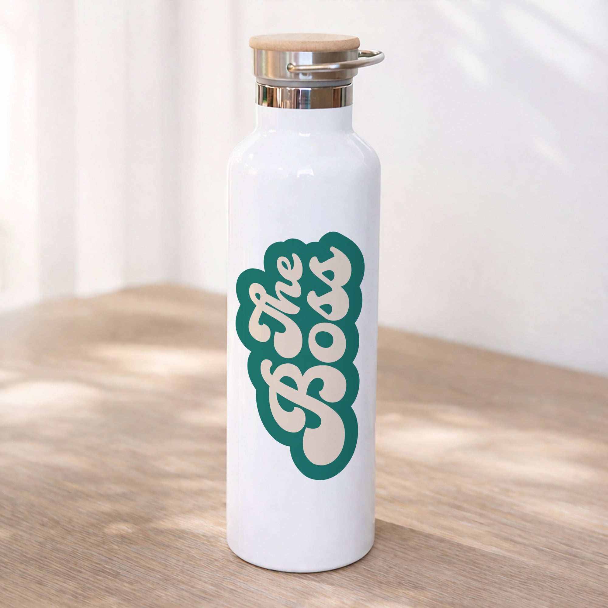 Trinkflasche 75 cl Wer ist der Boss? foto N° 1