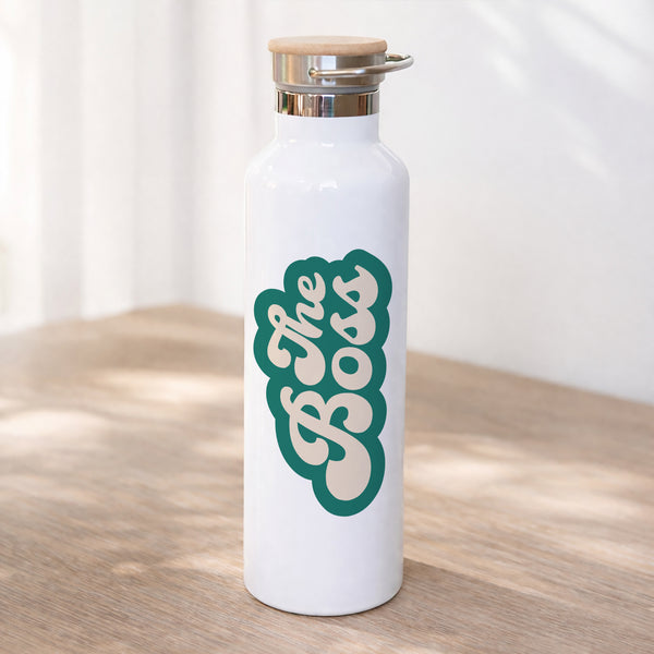 Trinkflasche 75 cl Wer ist der Boss? foto