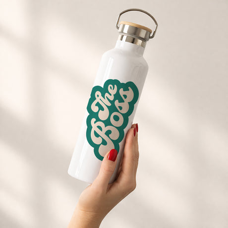 Trinkflasche 75 cl Wer ist der Boss?