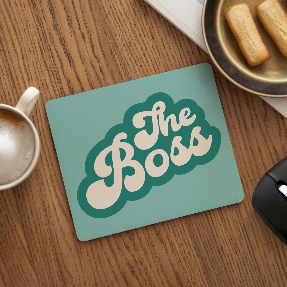 Mousepad Rechteck Wer ist der Boss? foto N° 1