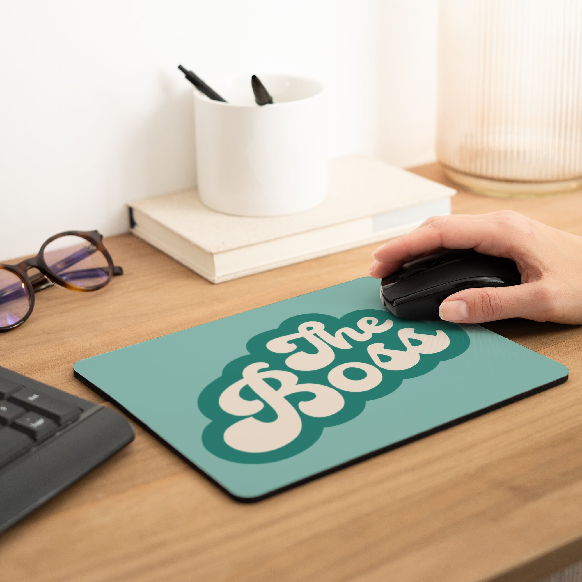 Mousepad Rechteck Wer ist der Boss? foto N° 2