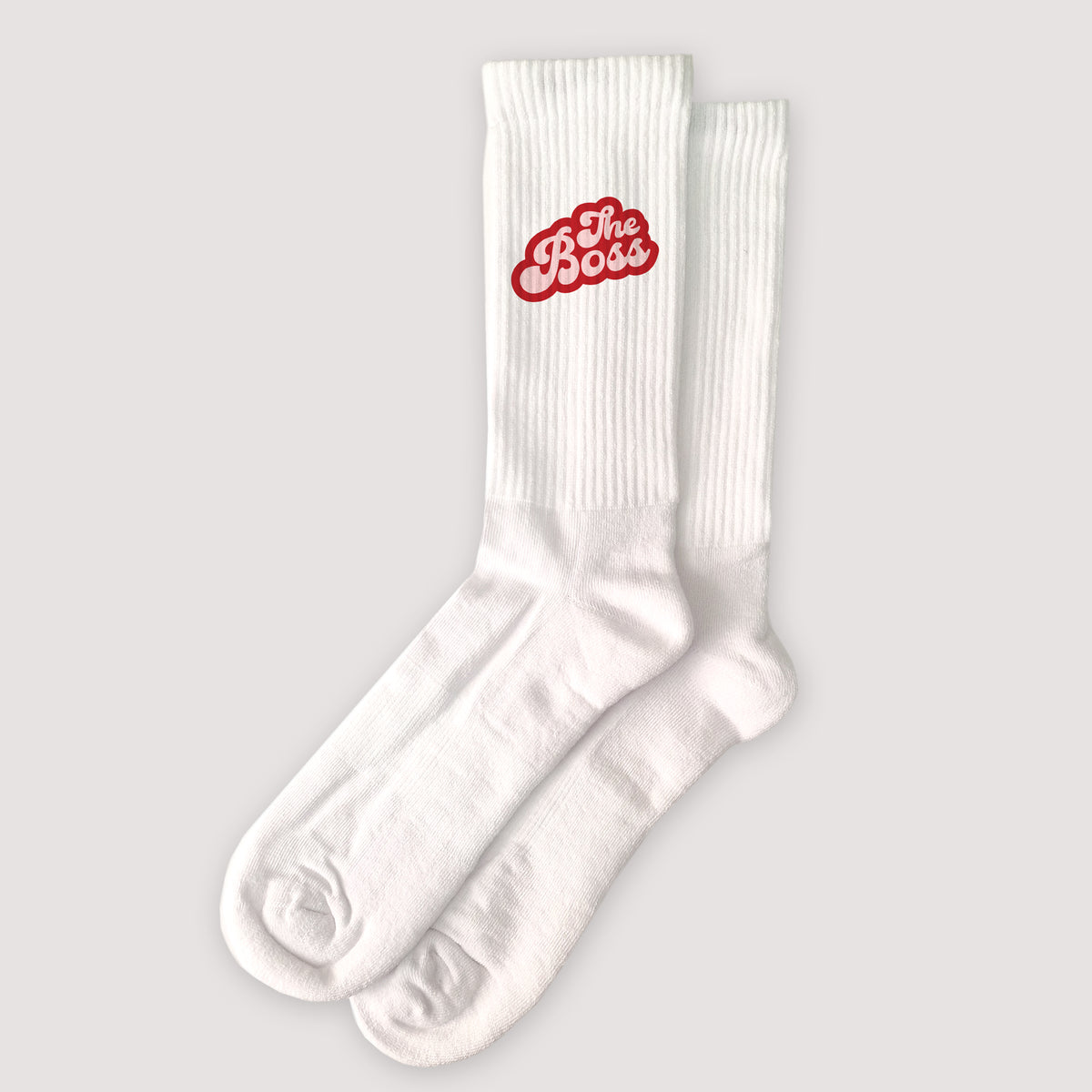 Damensocken Weiße Wer ist die Bossin? foto N° 1