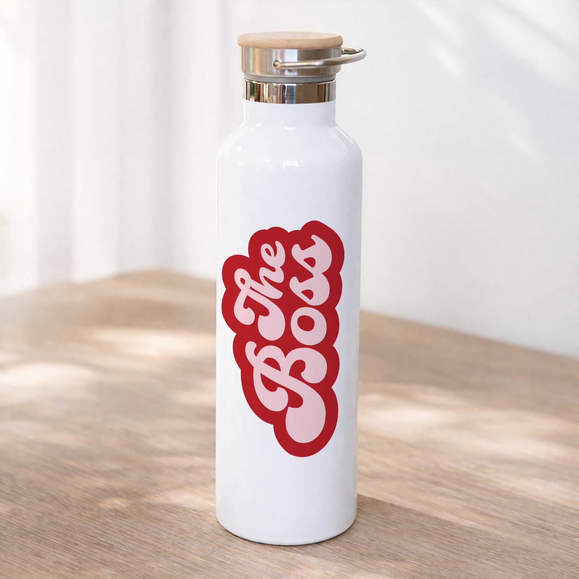 Trinkflasche 75 cl Wer ist die Bossin? foto N° 1