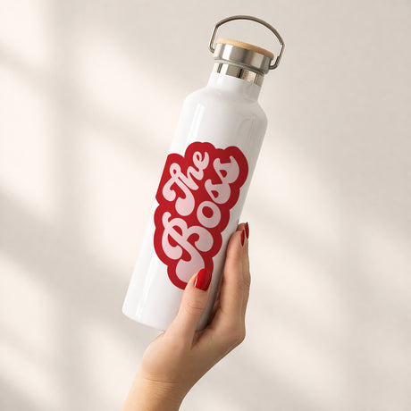 Trinkflasche 75 cl Wer ist die Bossin?