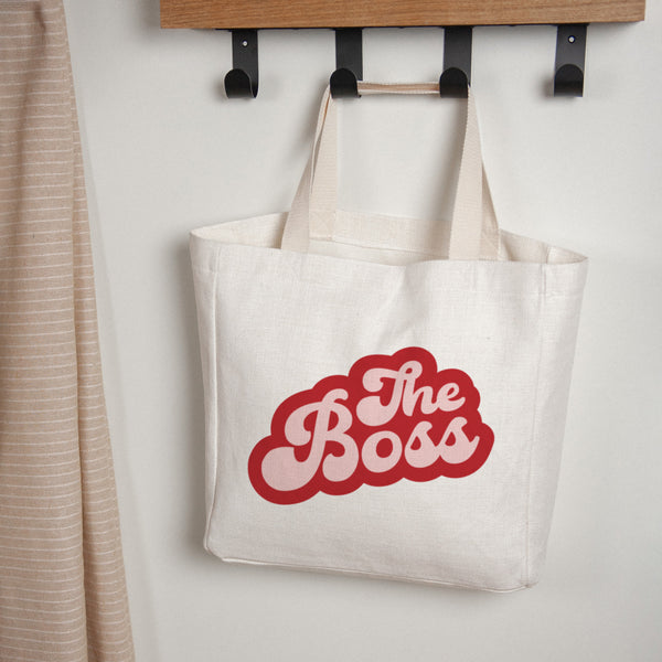 Tote bag Tragehenkel Wer ist die Bossin? foto