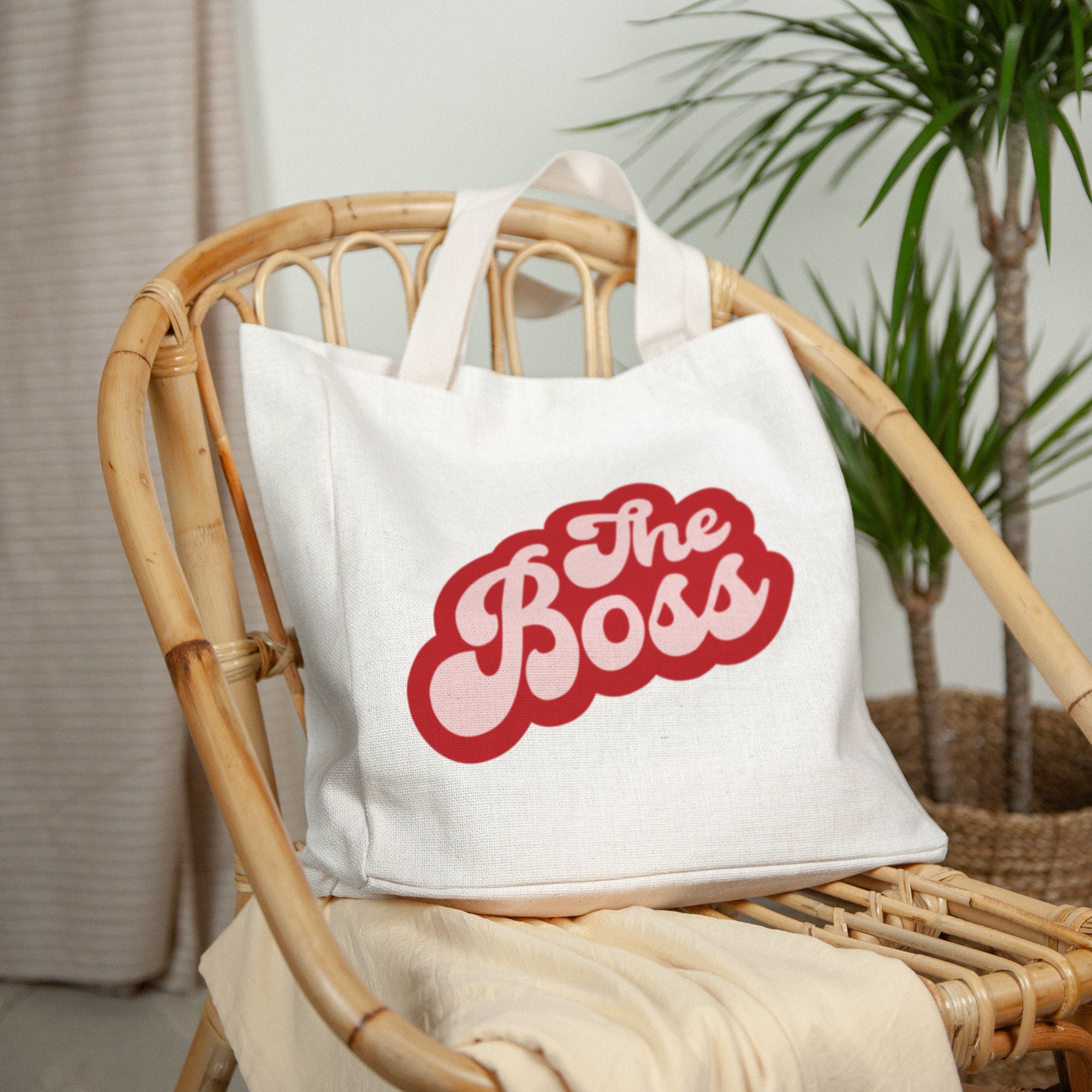Tote bag Tragehenkel Wer ist die Bossin? foto N° 2