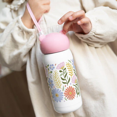 Kinder Trinkflasche Rosa, 32 cl Kapuzinerkresse