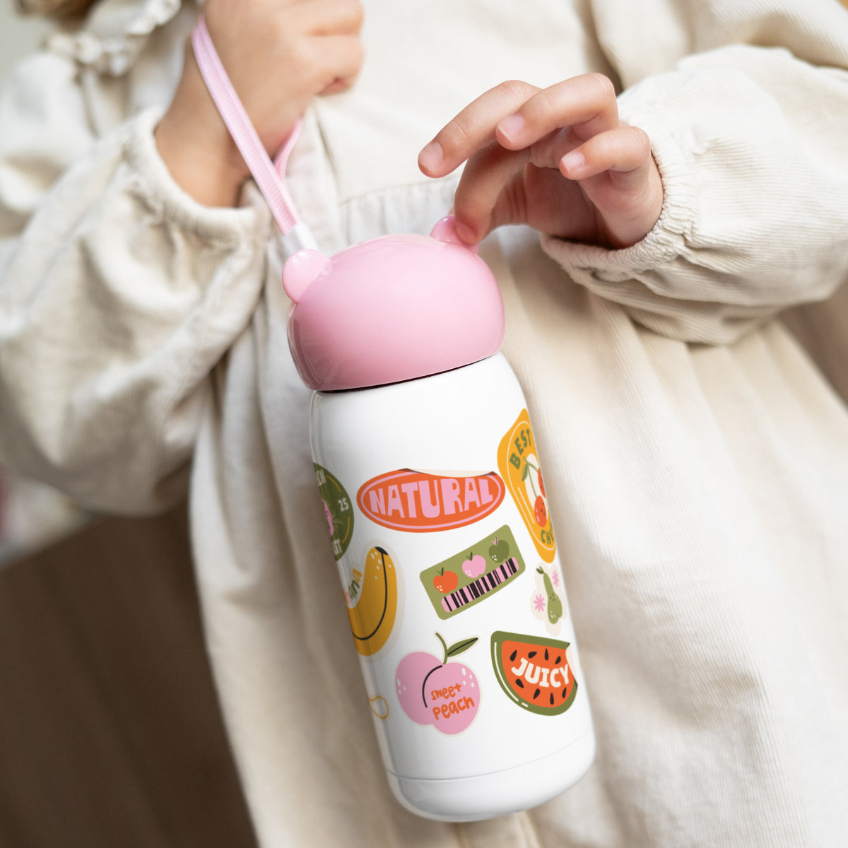 Kinder Trinkflasche Rosa, 32 cl Alle Früchte foto N° 2