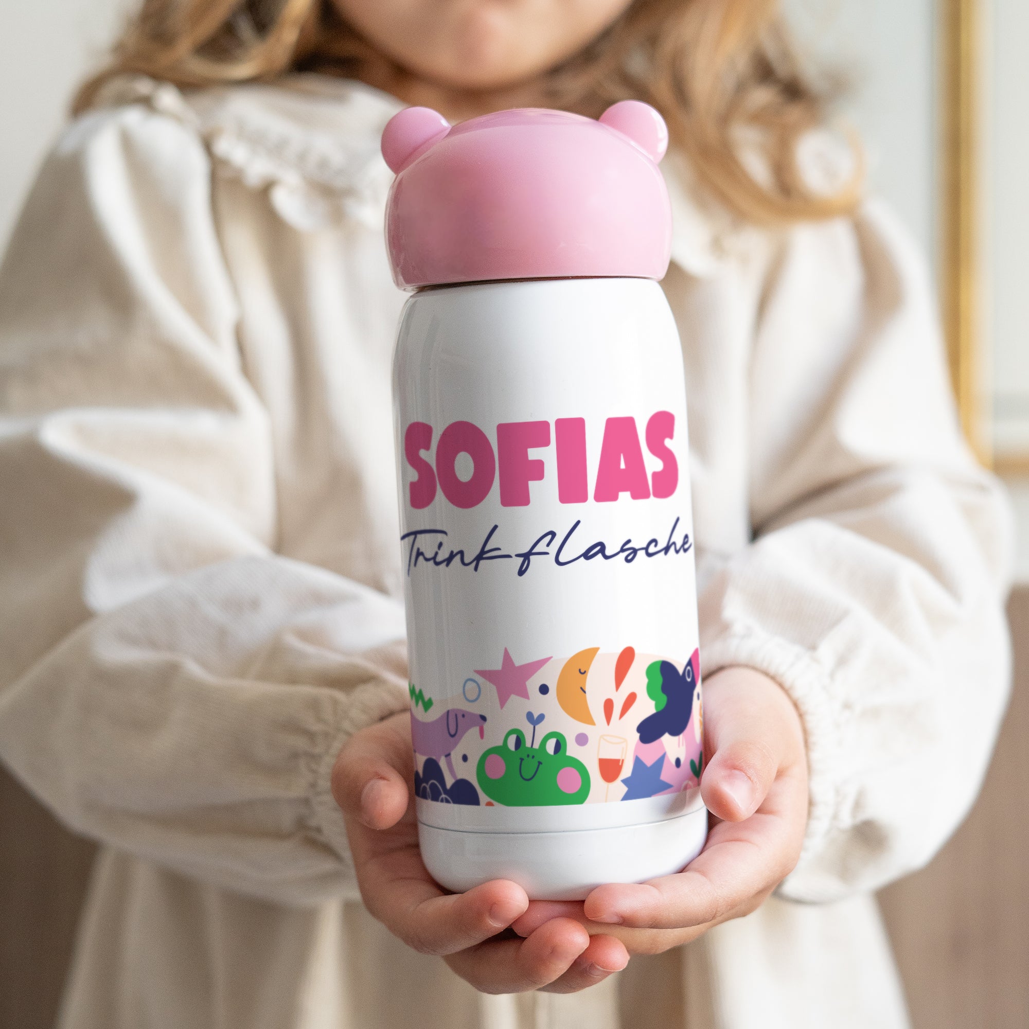 Kinder Trinkflasche Rosa, 32 cl Die kleinen Kumpel foto N° 1