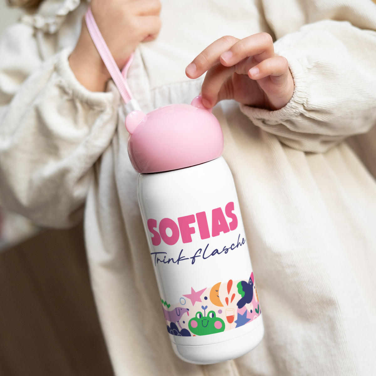 Kinder Trinkflasche Rosa, 32 cl Die kleinen Kumpel foto N° 2
