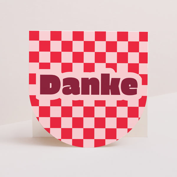 Dankeskarte Geburt Doppelflügelfensterhalbmond Totaler Love foto