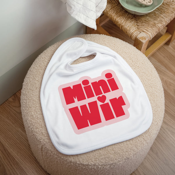 Kinderlätzchen Geburt Stoff Mini Wir foto