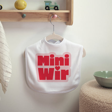 Kinderlätzchen Geburt Stoff Mini Wir