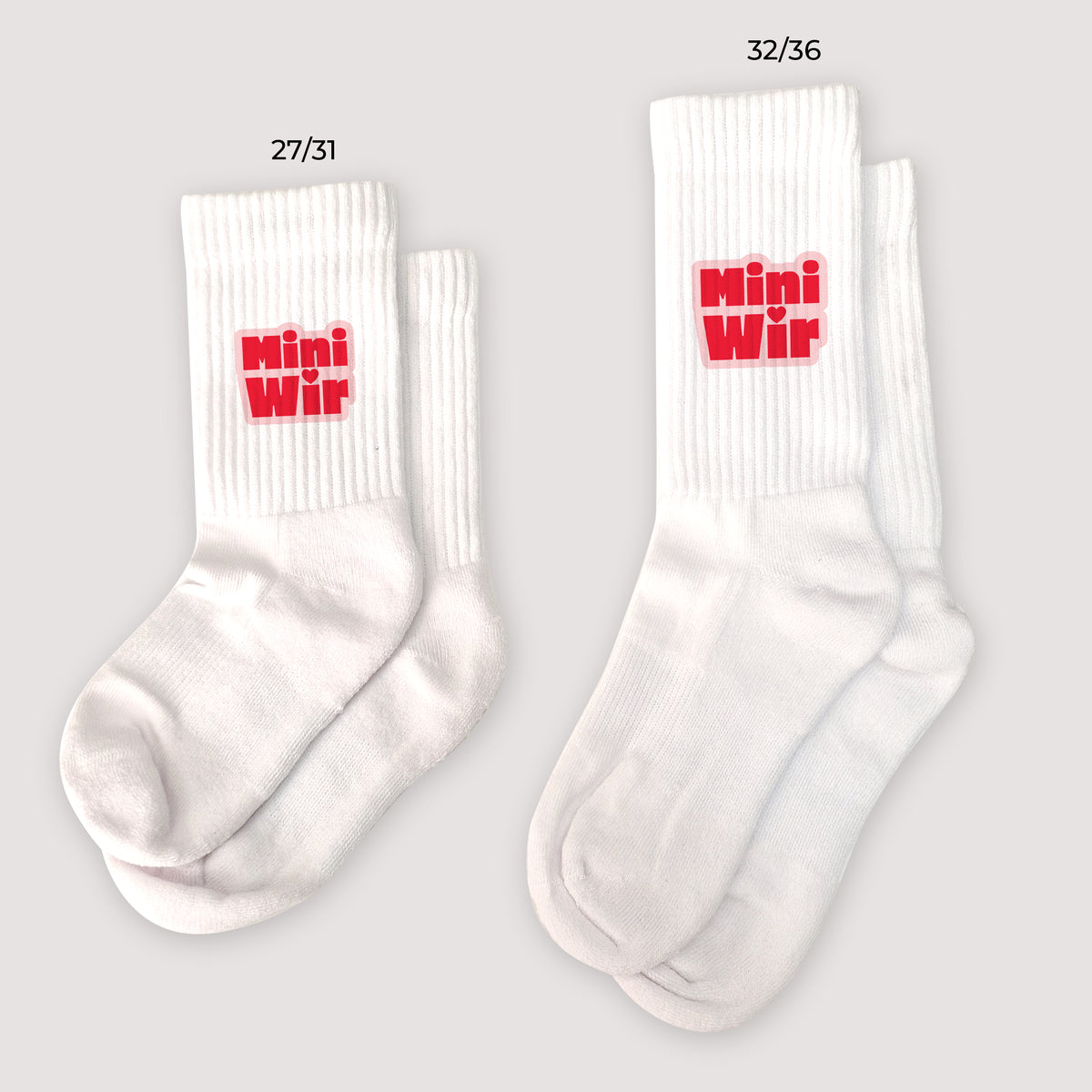 Kindersocken Geburt Weiße Mini Wir foto N° 1
