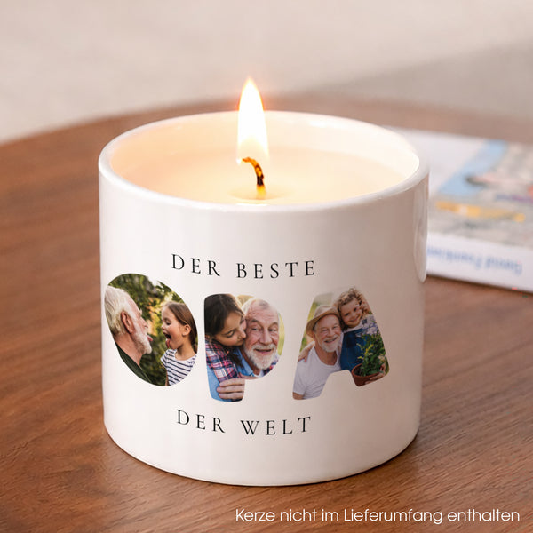 Kerzenhalter 48 cl Erinnerungen an Opa foto