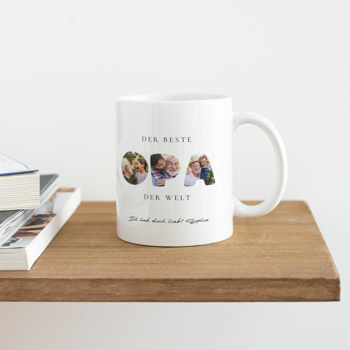 Tasse Weiß Papy in Erinnerungen foto N° 4