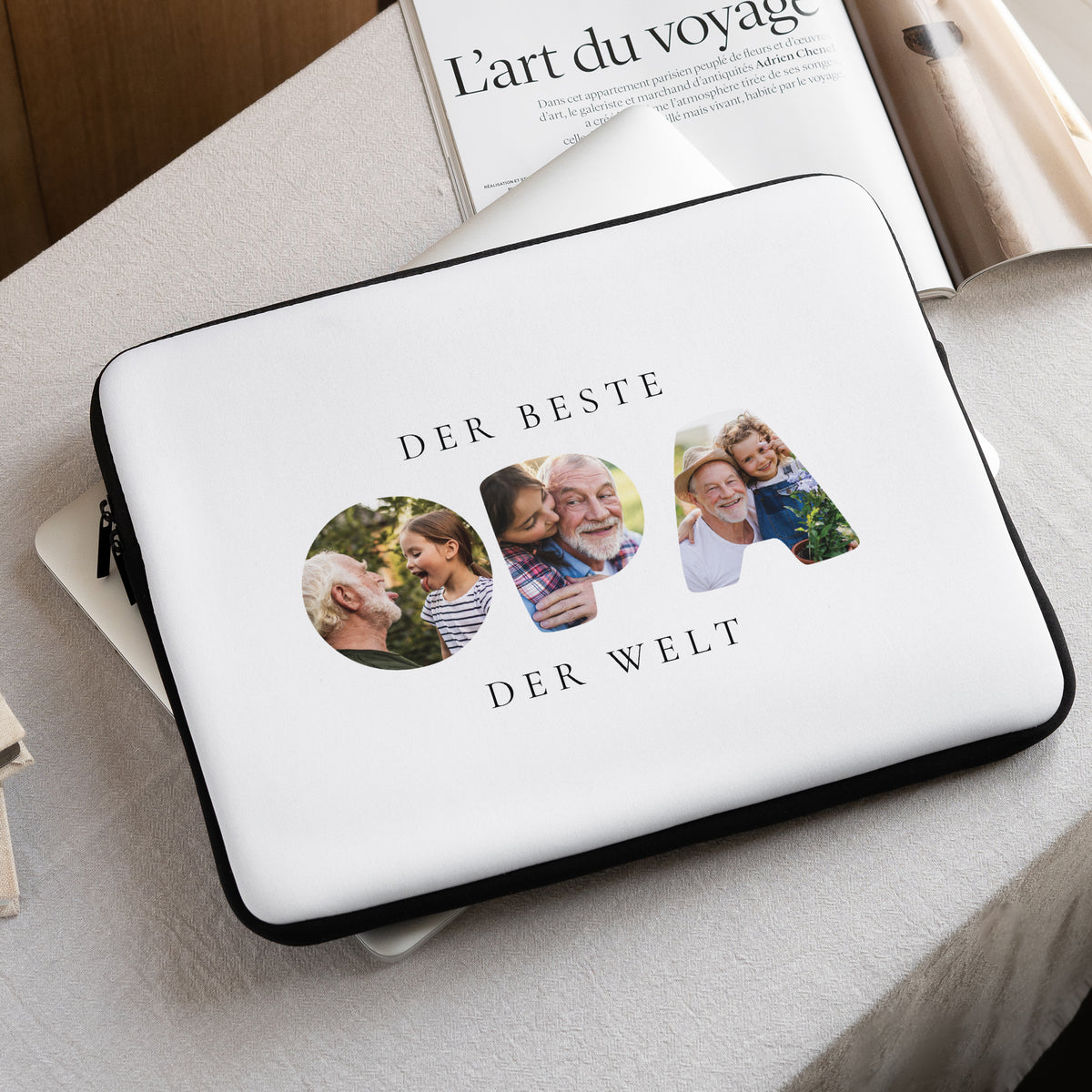 Laptophülle 15 Zoll Papy in Erinnerungen foto N° 1