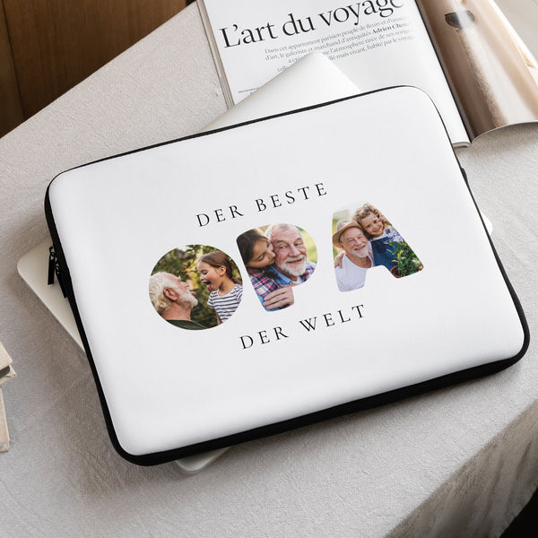 Laptophülle 15 Zoll Papy in Erinnerungen foto
