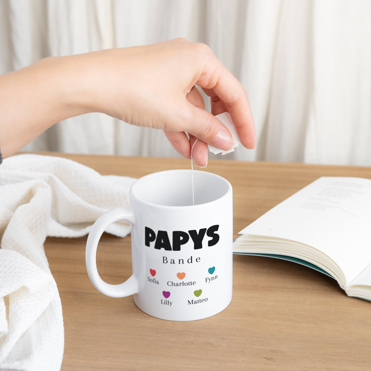 Tasse Weiß Die Opa-Bande foto N° 3