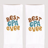 Herrensocken Weiße Bester Opa aller Zeiten foto N° 3