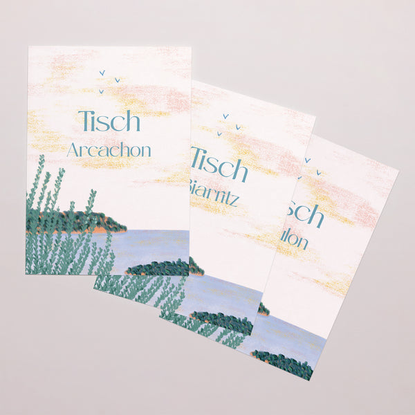 Tischnummern Hochzeit Rechteck foto