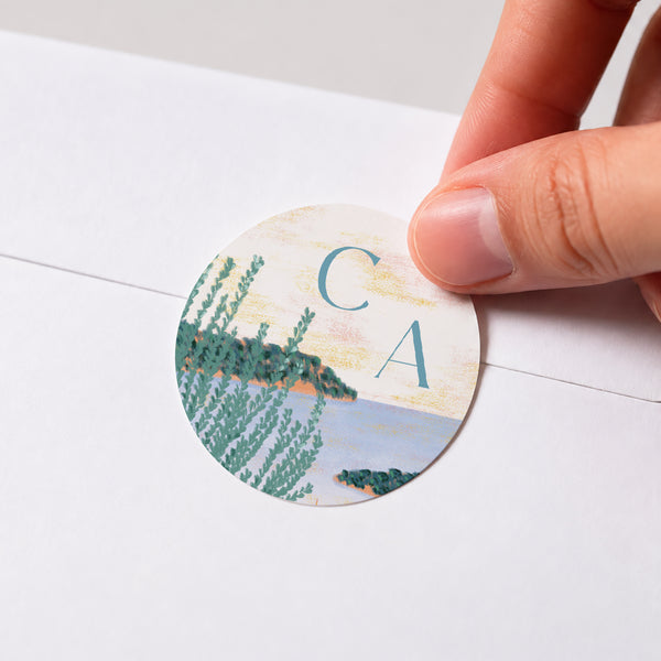 Sticker Hochzeit Rund foto