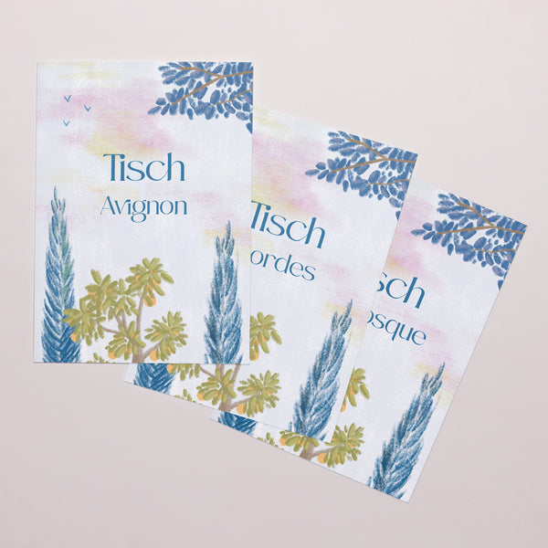 Tischnummern Hochzeit Rechteck Provenzalischer Ausflug foto
