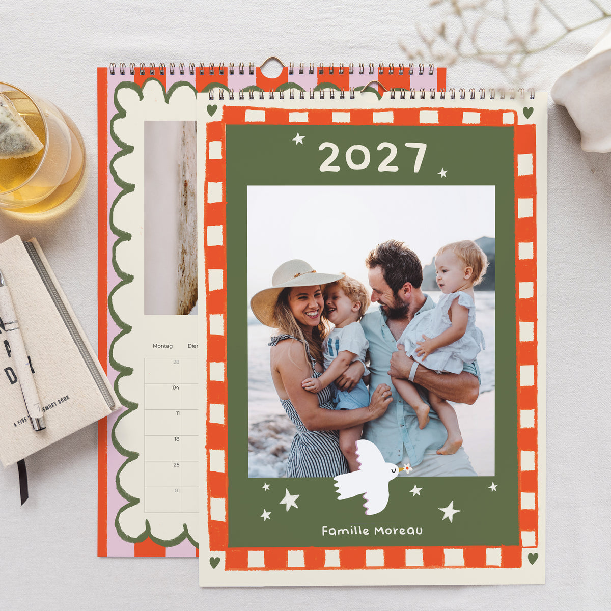 Kalender Weihnachten Wandgemälde A3 Glückliche Tage foto N° 1