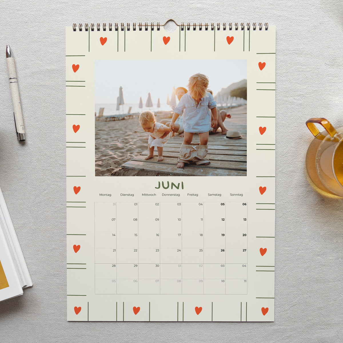 Kalender Weihnachten Wandgemälde A3 Glückliche Tage foto N° 2