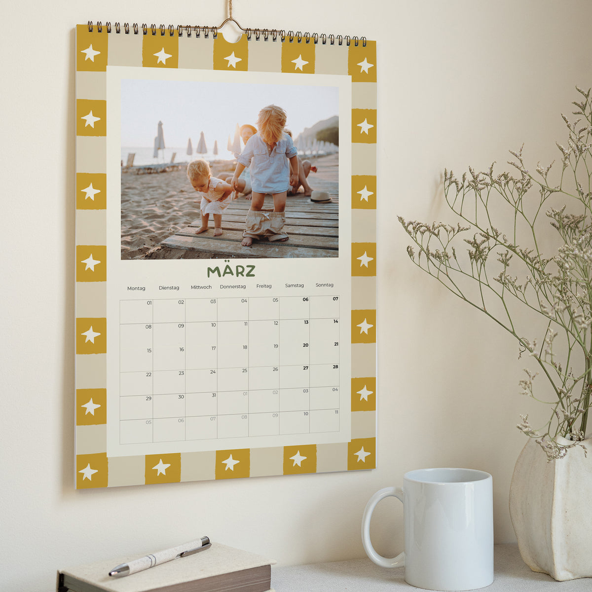 Kalender Weihnachten Wandgemälde A3 Glückliche Tage foto N° 3