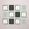 Sitzplan Hochzeit Pack von 12 Träumerei in Giverny foto N° 1