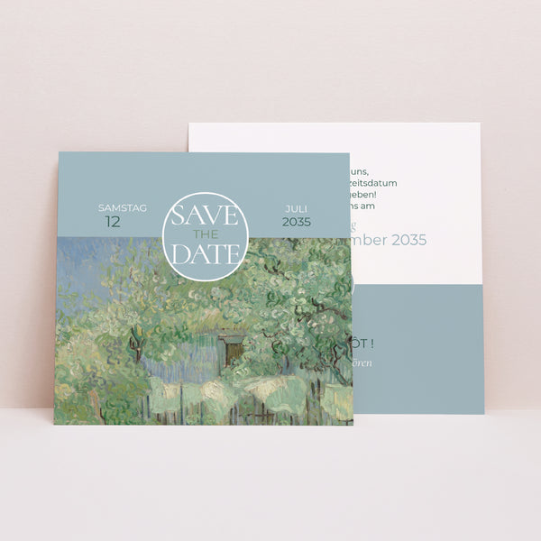 Save the date Karte Hochzeit Quadrat Die schönen Tage foto