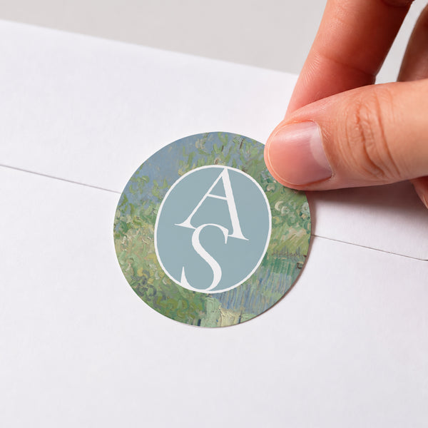 Sticker Hochzeit Rund Die schönen Tage foto