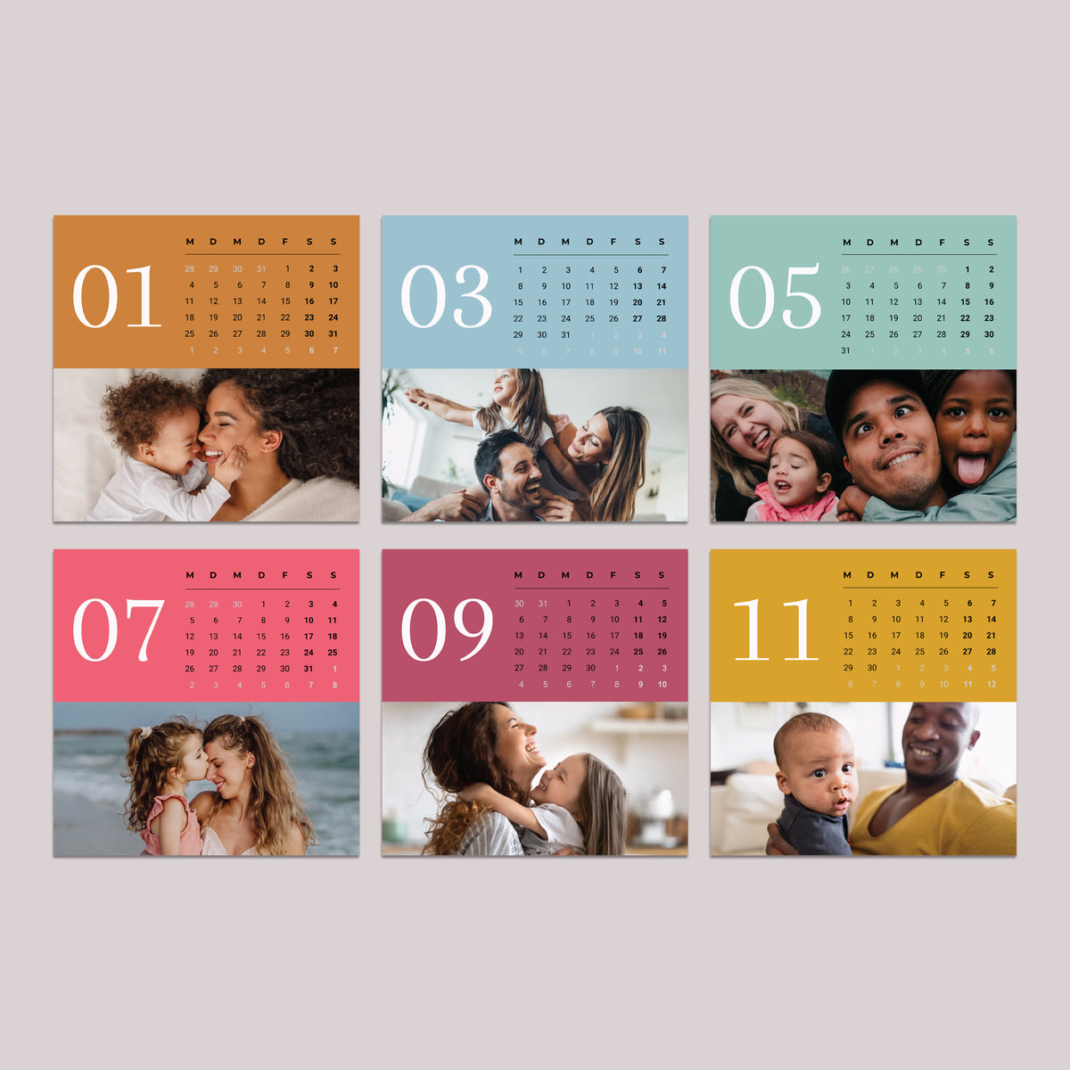 Kalender Weihnachten auf Holzsockel Lebensabschnitte foto N° 3
