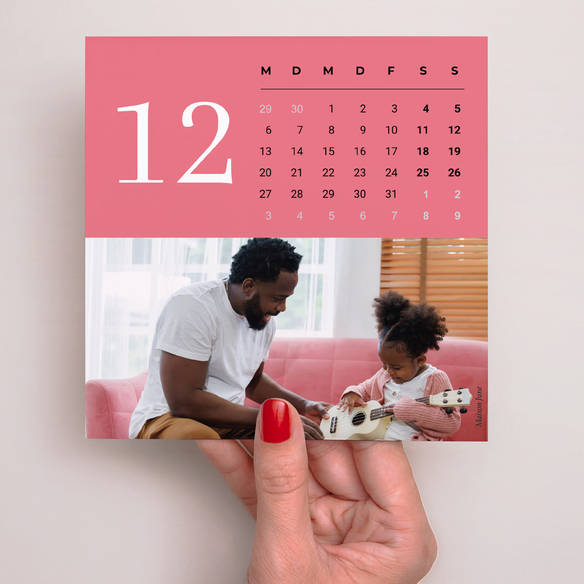 Kalender Weihnachten auf Holzsockel Lebensabschnitte foto N° 5