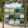 Sitzplan Hochzeit Pack von 12 Der grüne Blumenstrauß foto N° 2