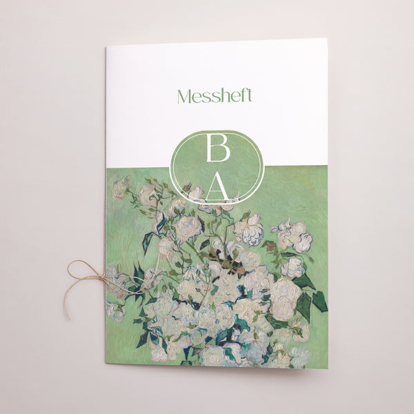 Kirchenheft Hochzeit Doppelflügel Der grüne Blumenstrauß foto