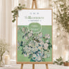 Begrüßungstafel Hochzeit Porträt 60 x 90 cm Der grüne Blumenstrauß foto N° 1