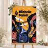 Begrüßungstafel Hochzeit Porträt 60 x 90 cm Liebes Orchester foto N° 1