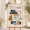 Begrüßungstafel Hochzeit Porträt 60 x 90 cm Jazzy Lovers foto N° 1