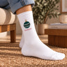 Damensocken Weiße Weihnachtskugel foto N° 2