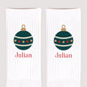 Herrensocken Weiße Weihnachtskugel foto N° 3