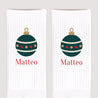 Kindersocken Weiße Weihnachtskugel foto N° 3