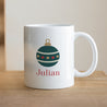 Tasse Weiß Weihnachtskugel foto N° 1