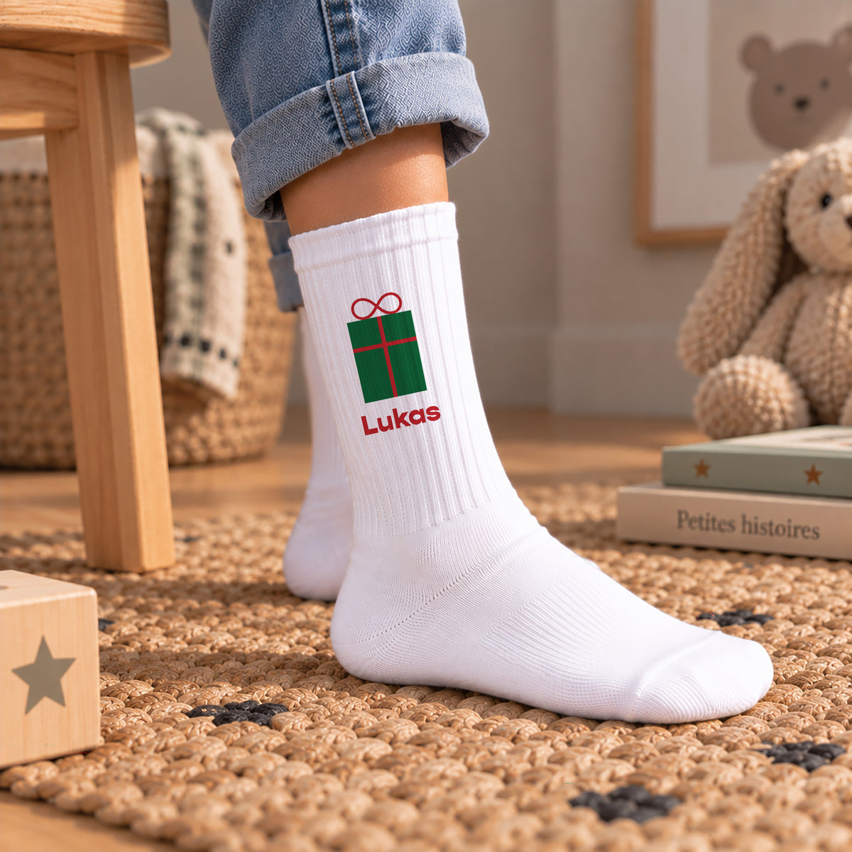 Kindersocken Weiße Überraschungsgeschenk foto N° 2