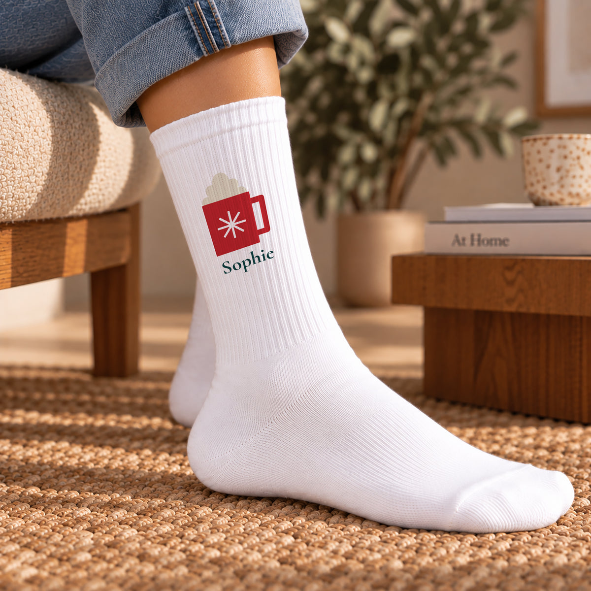 Damensocken Weiße Heiße Schokolade foto N° 2