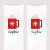 Damensocken Weiße Heiße Schokolade foto N° 3