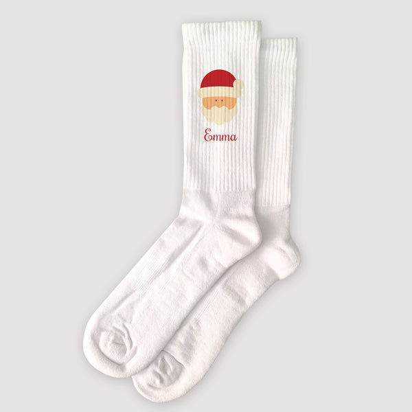 Damensocken Weiße Weihnachtsmann foto